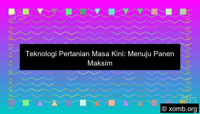 Teknologi Pertanian