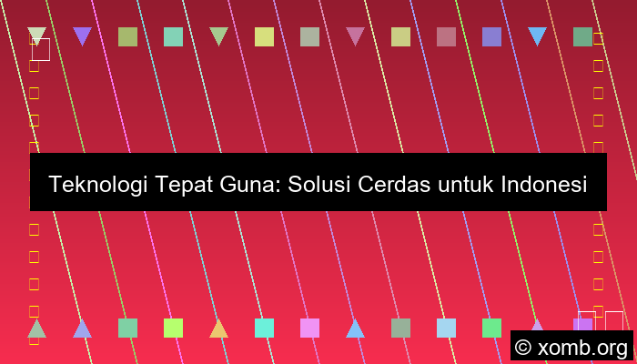 Teknologi Tepat